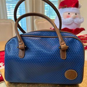 Bright Blue 1983 Vintage Liz Claiborne Satchel Bag